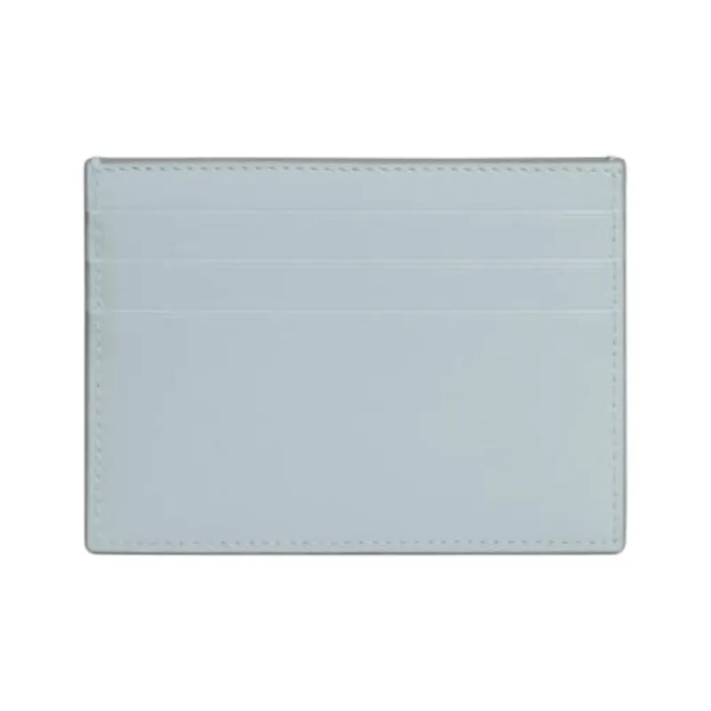 CELINE Calfskin Card Holder Women's Ice Blue-2