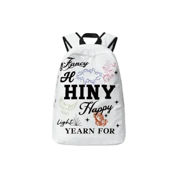 HINY Polyester Backpack Unisex White