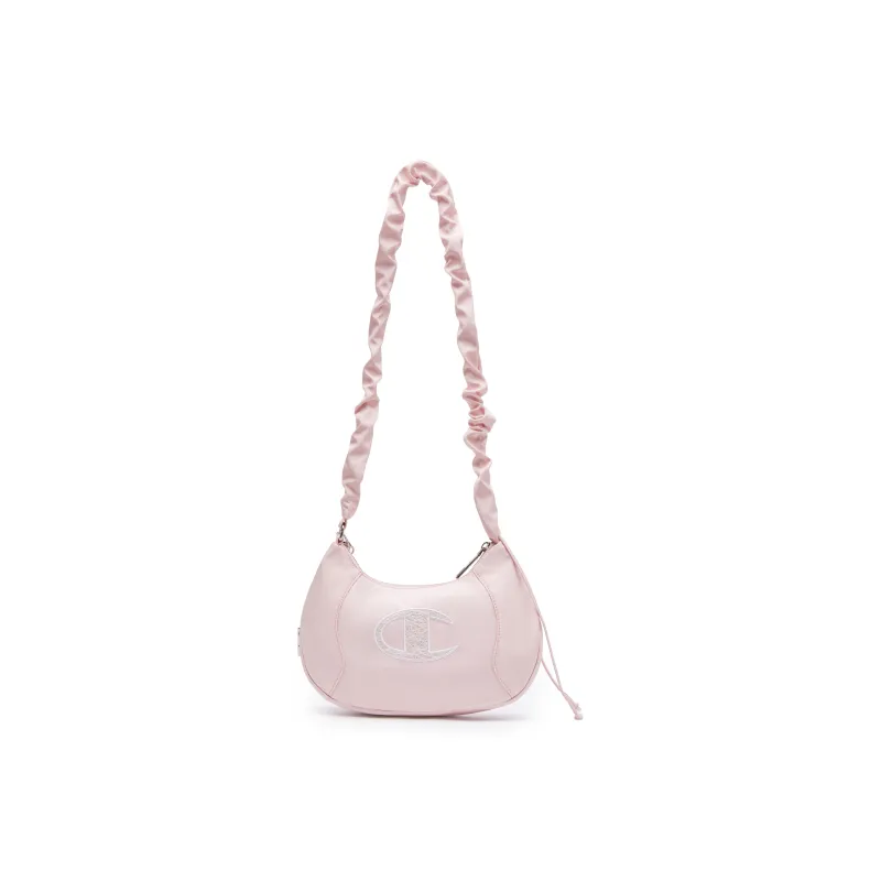 Champion Fabric Shoulder Bag Medium Size Unisex Light Blue Denim/Washed Pink-8