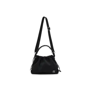 Champion Knitted Fabric Handbag, Shoulder Bag Small Size Unisex Black/Washed Pink/Silver White