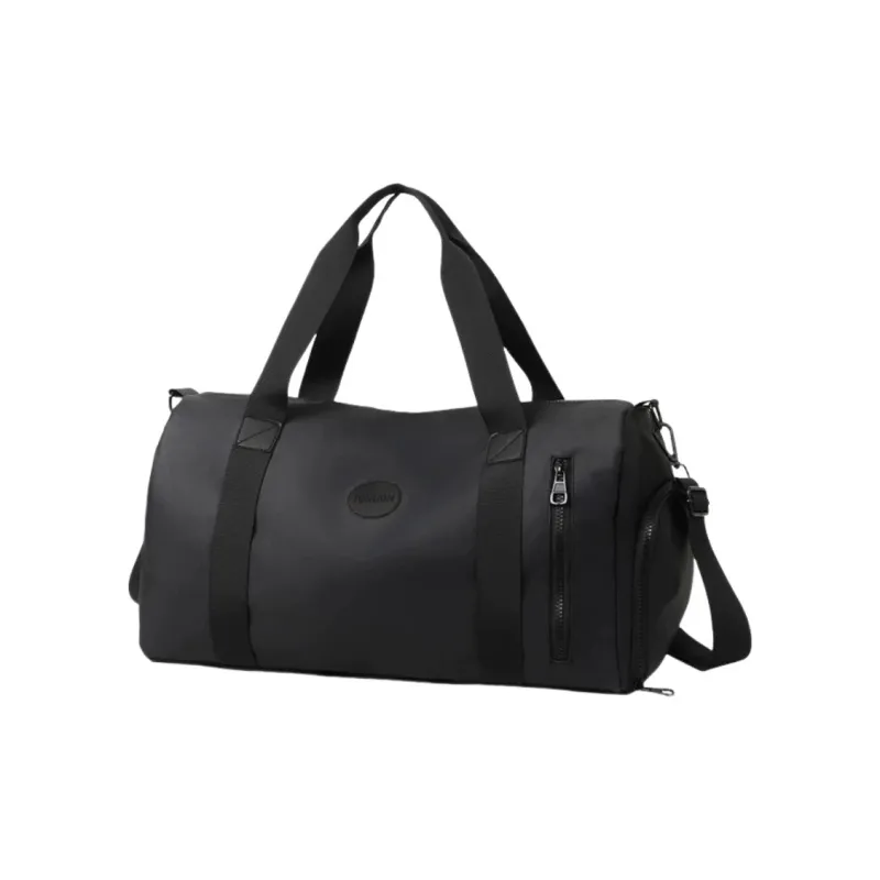 Tonlion Oxford Portable Crossbody Gym Bag Unisex Black/Gray-10