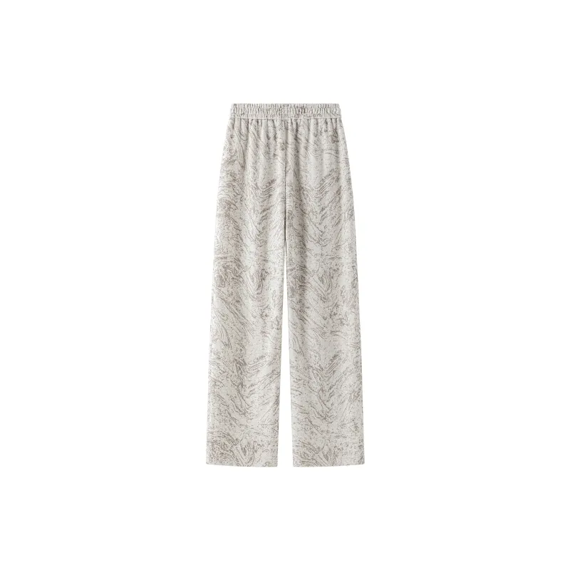 P8H9 Casual Pants Unisex Light Gray-3