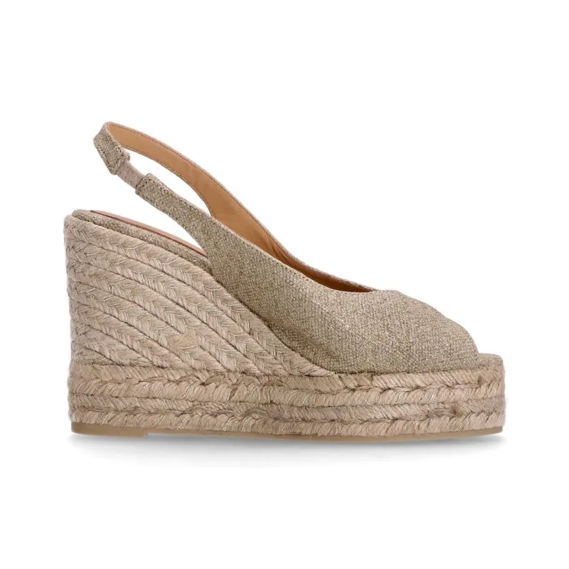 Castañer BARBARA Wedge Heel High Heels Women's Light Umber-1