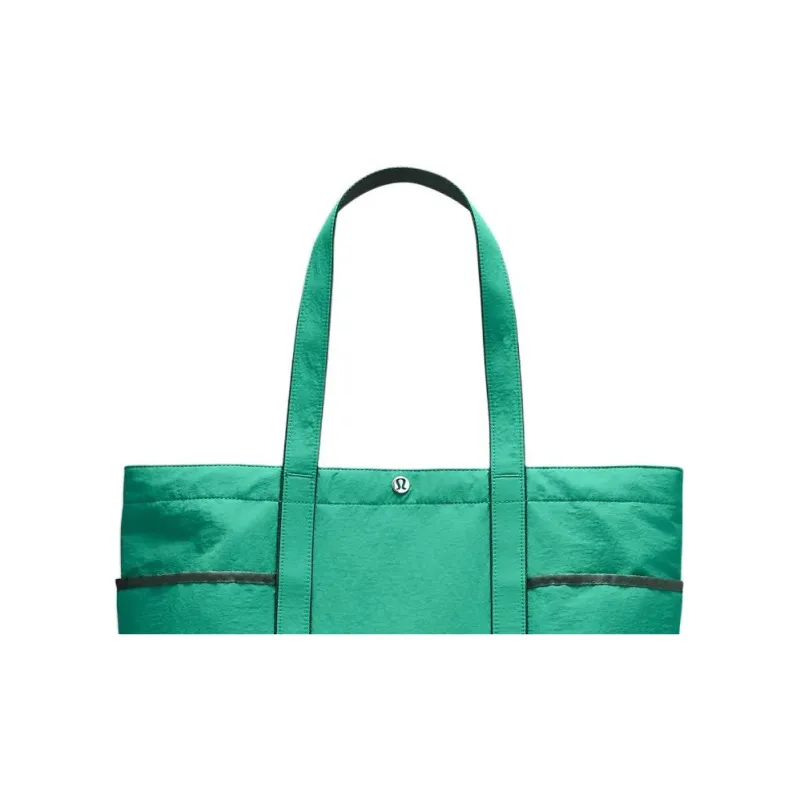 Lululemon Polyester With Nylon Tote Bag, Shopping Bag, Shoulder Bag, Handbag Regular Women's Green-2