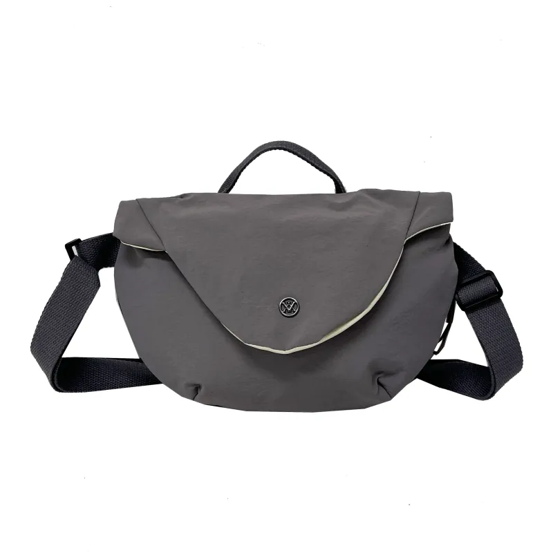 HCXK Nylon All Versatile One Shoulder Lightweight Practical Saddle Chest Handbag Regular Unisex Multicolor-5