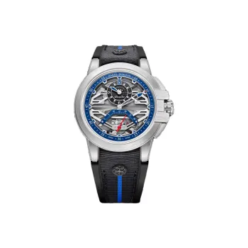HARRY WINSTON Wrist Watch Automatic Mechanical Movement Rubber Strap 42.2mm Silver Dial Men's Watches