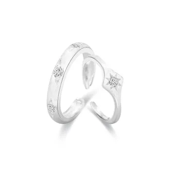 SWEET PLANET S925 Silver Adjustable Ring Unisex