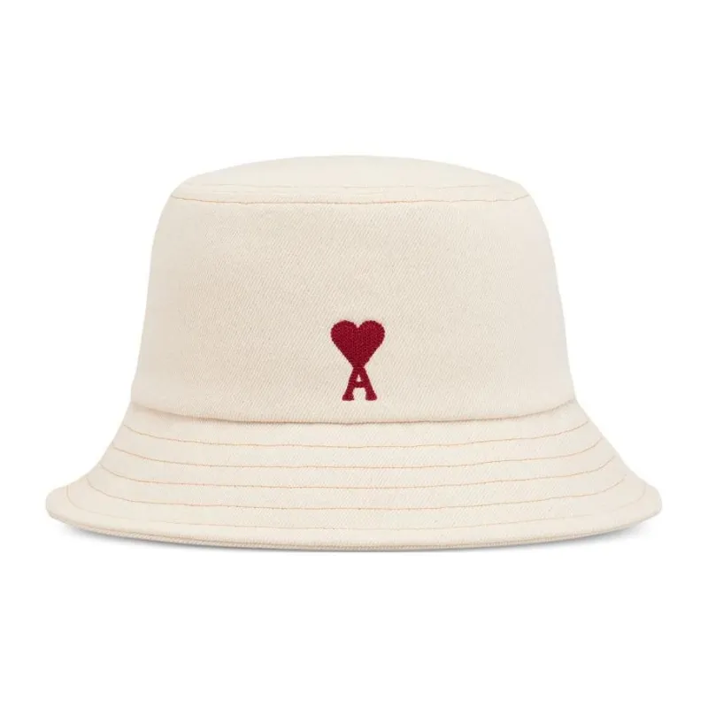 AMIPARIS Paris Ami De Coeur Logo Embroidered Bucket Hat-1