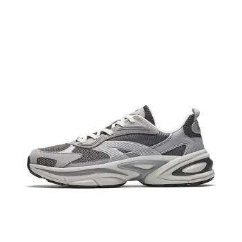 Anta Anti Slip And Wear Resistant Breathable Low Top Casual Shoes Men's Gray Silver