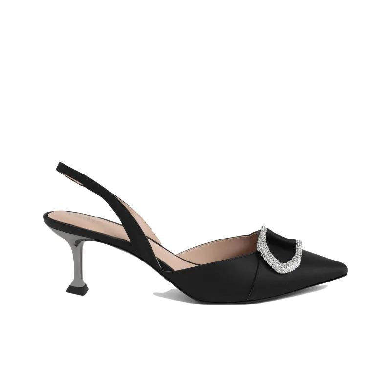 CHARLES&KEITH One Strap Sandals 6.3cm Women's Black-1