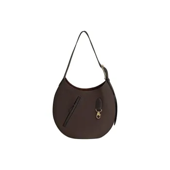 HERMES Arcon Togo Calfskin Shoulder Bag Women's Ebony