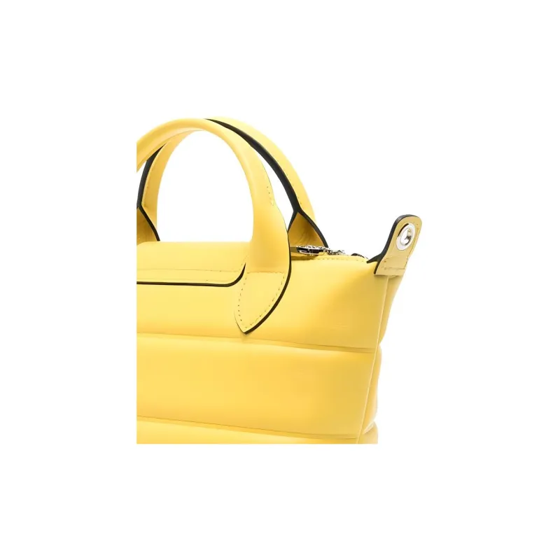 LONGCHAMP Le Pliage Xtra Lambskin Shoulder Bag Crossbody Bag Handbag Extra Small Women's Yellow-1