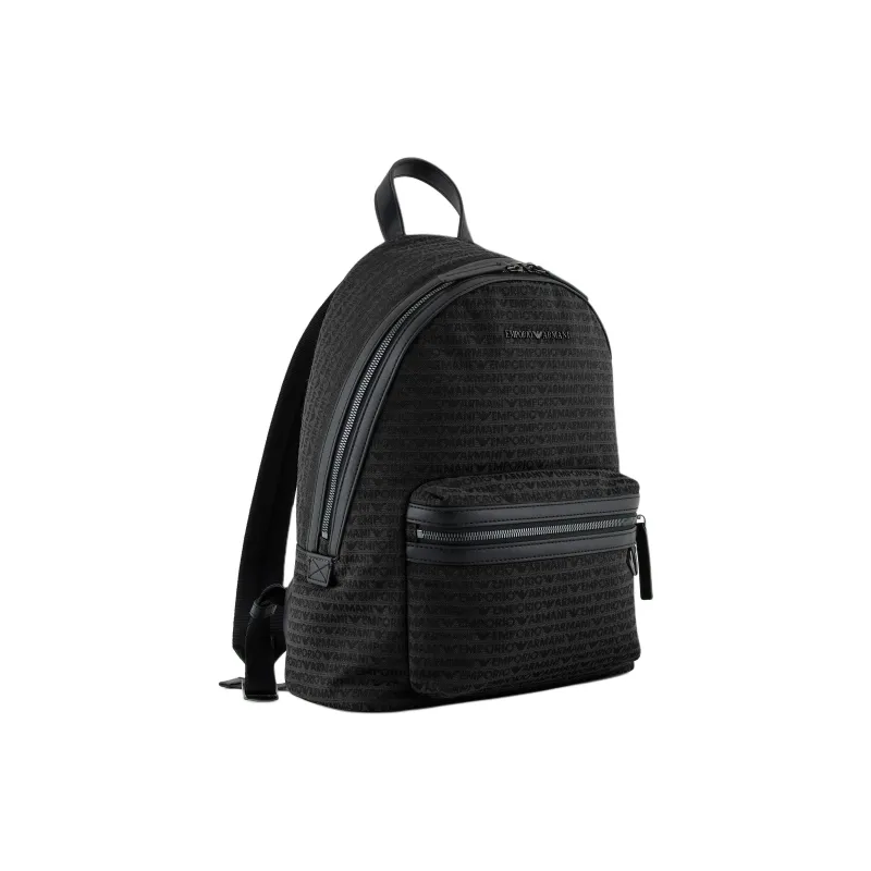 EMPORIO ARMANI Cotton Backpack Regular Men's Black-1
