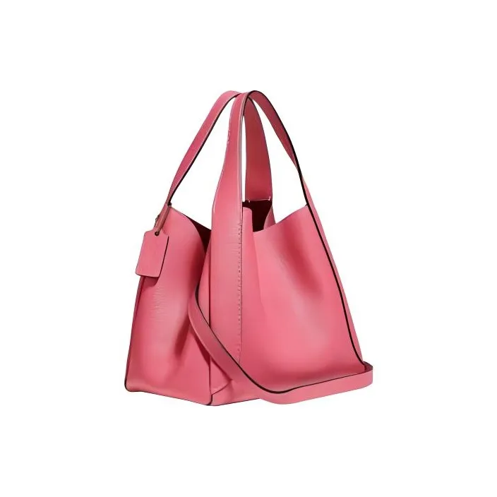 COACH Hadley Leather Handbag, Shoulder Bag, Crossbody Bag Small Size Women's Peach Pink-1
