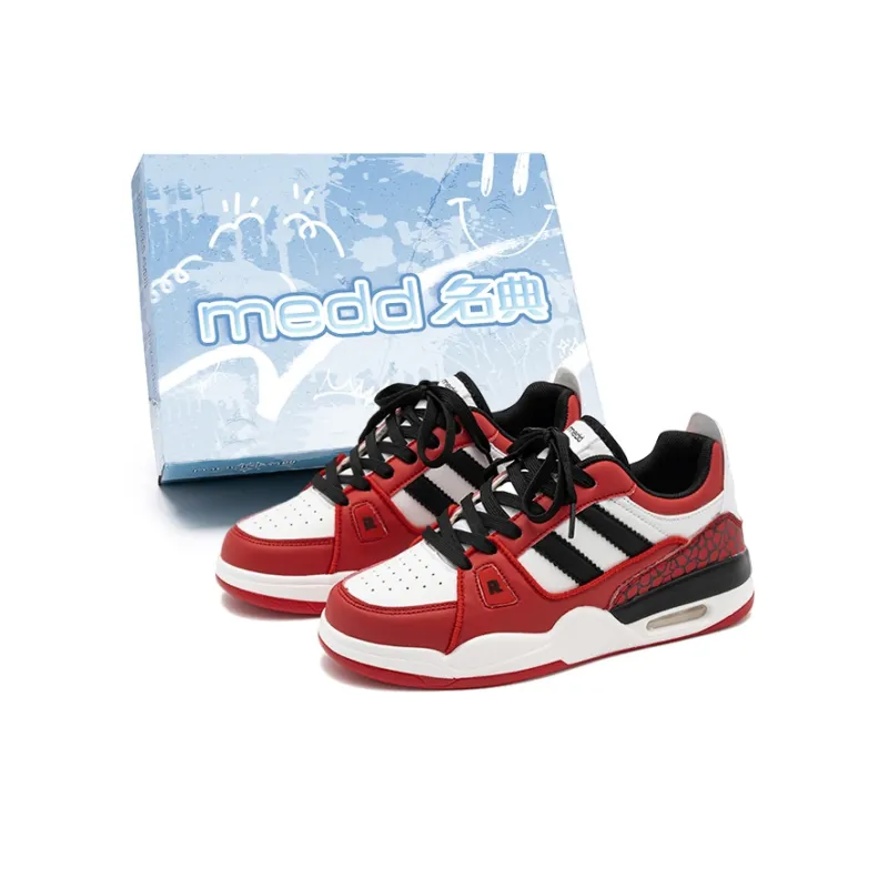 Medd Coverage Impact Resistance Support Abrasion Resistant Breathable Slip Resistant Low Top Skateboard Shoes Unisex-18
