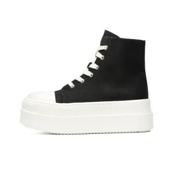 Dounkol Smart And Cool Height Increasing High Top Skateboard Shoes Men's Black White
