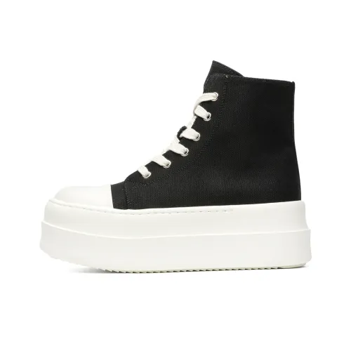 Dounkol Smart And Cool Height Increasing High Top Skateboard Shoes Men's Black White