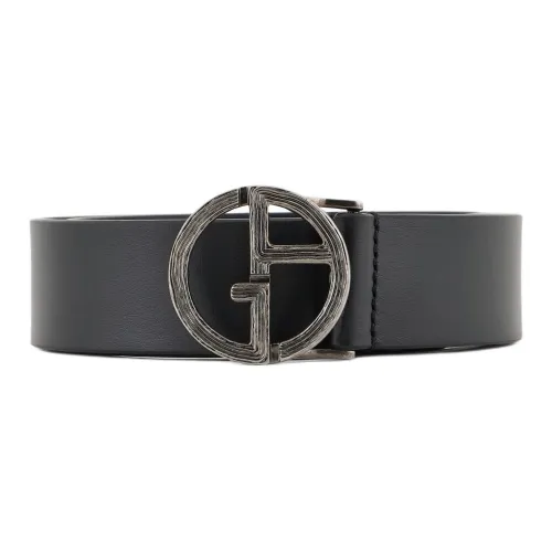 EMPORIO ARMANI Leather Belt With Ga Logo