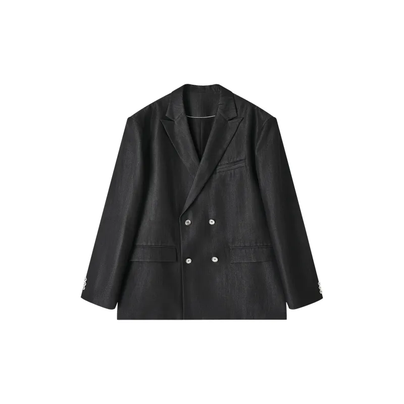 EARL JOEL Business Suit Men's Denim Black-0