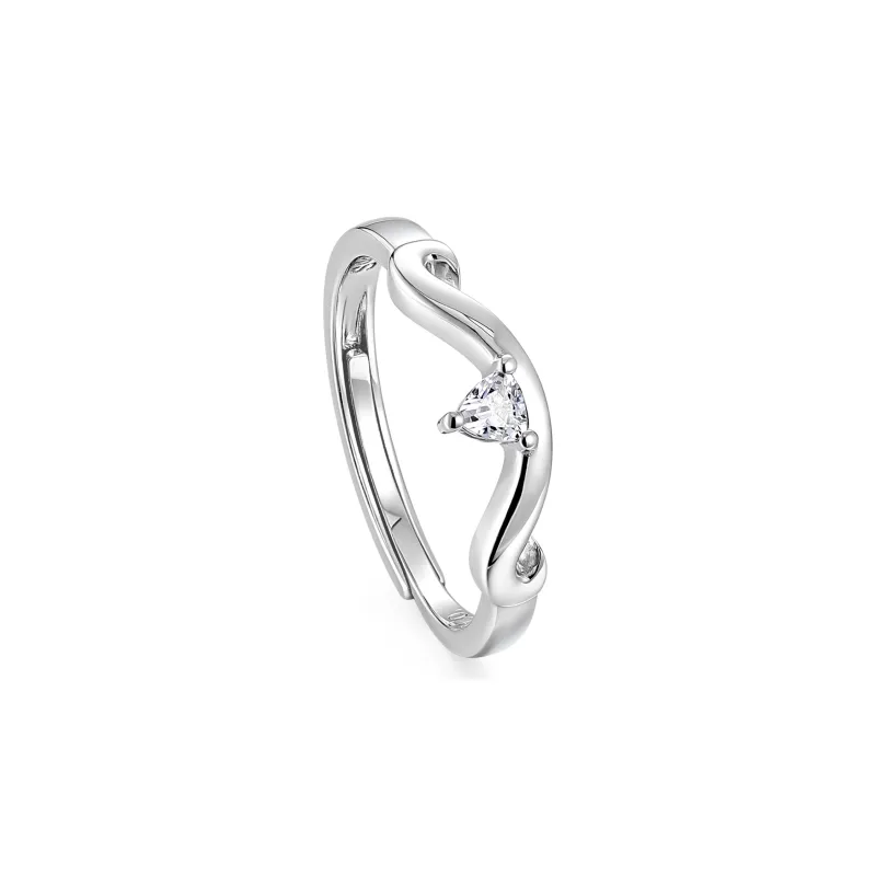 I Do&Co. 925 Sterling Silver Synthetic Cubic Zirconia Rings Unisex-12