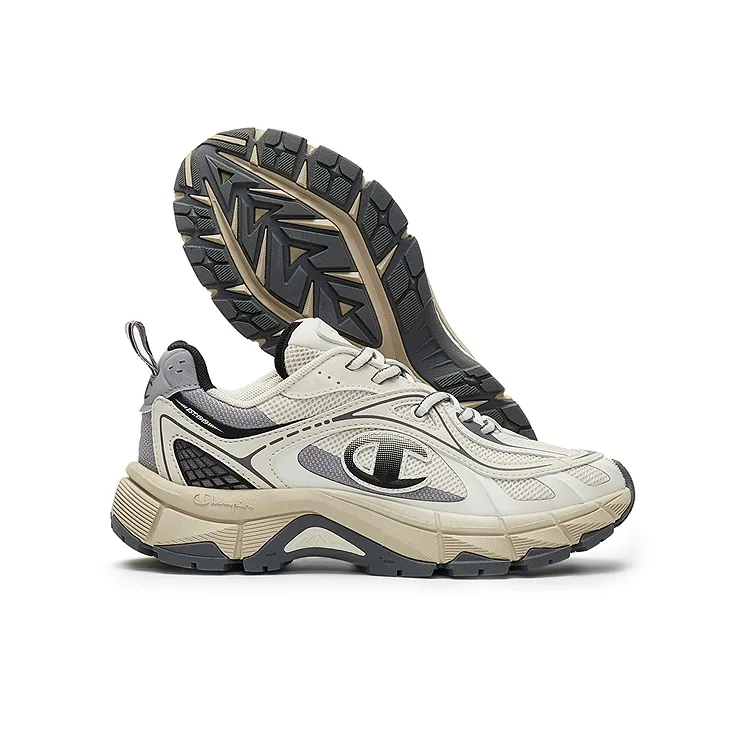 Champion Height Increasing Lightweight Low Top Running Shoes Women's Linen/Wolf Gray-3