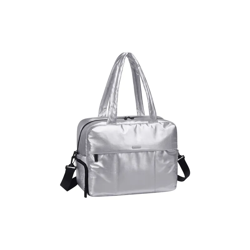 GOLF Fabric Travel Bag 19.8L Women's Dazzling Pink/Arctic Silver-8