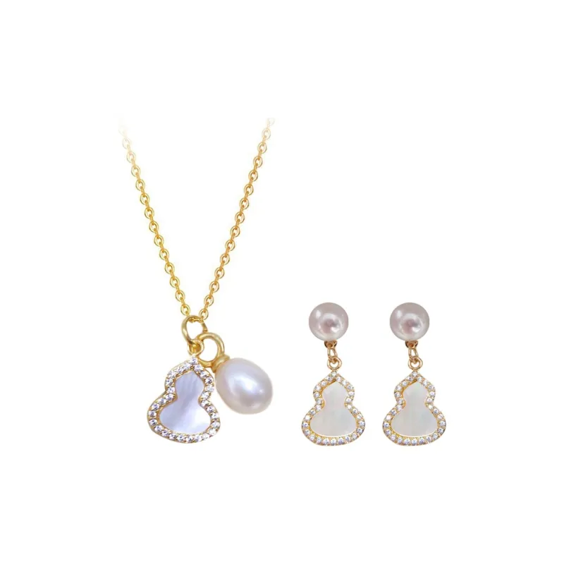NATURALLYJOJO Mother Of Pearl Pearl Necklaces Women's White/Gold-0