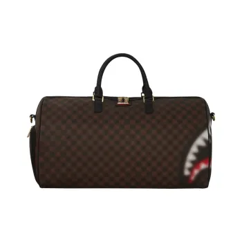 SPRAYGROUND Artificial Leather Travel Bag Unisex Brown