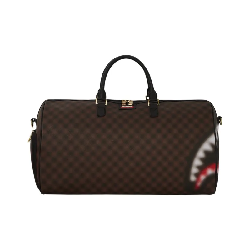 SPRAYGROUND Artificial Leather Travel Bag Unisex Brown-0