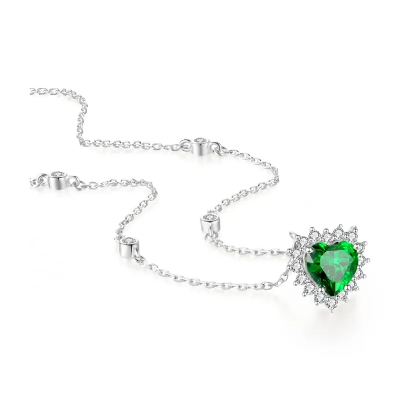 I Do S925 Silver Necklace, Sparkling Sweet Style, Niche, Advanced Instagram Style, Romantic, Commute Versatile Women's-2