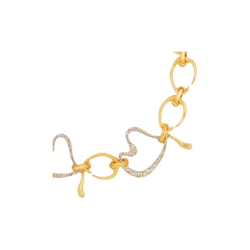 Oscar De La Renta Heart Chain link Necklace-1