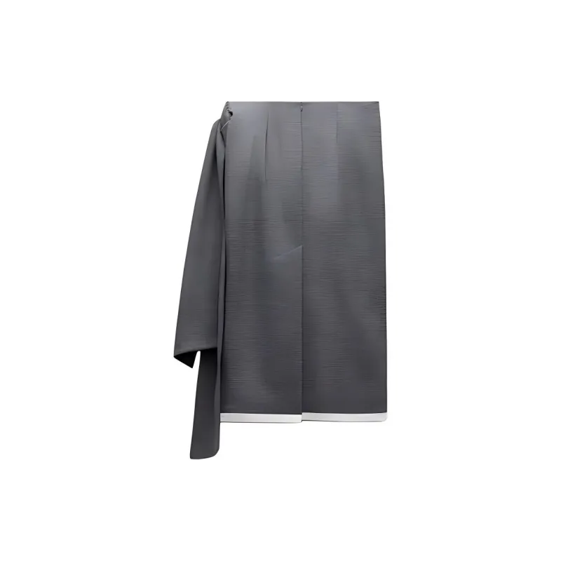 Ao Yes X ZARA AO YES Collaboration Casual Long Skirts Women's Gray-1