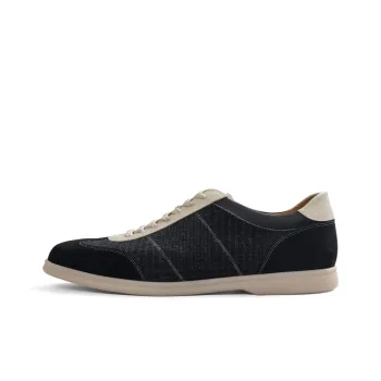 MARLING&EVANS x THOM WILLS Vintage Trendy Flannel Patchwork Suede German Army Trainers Casual Shoes Unisex