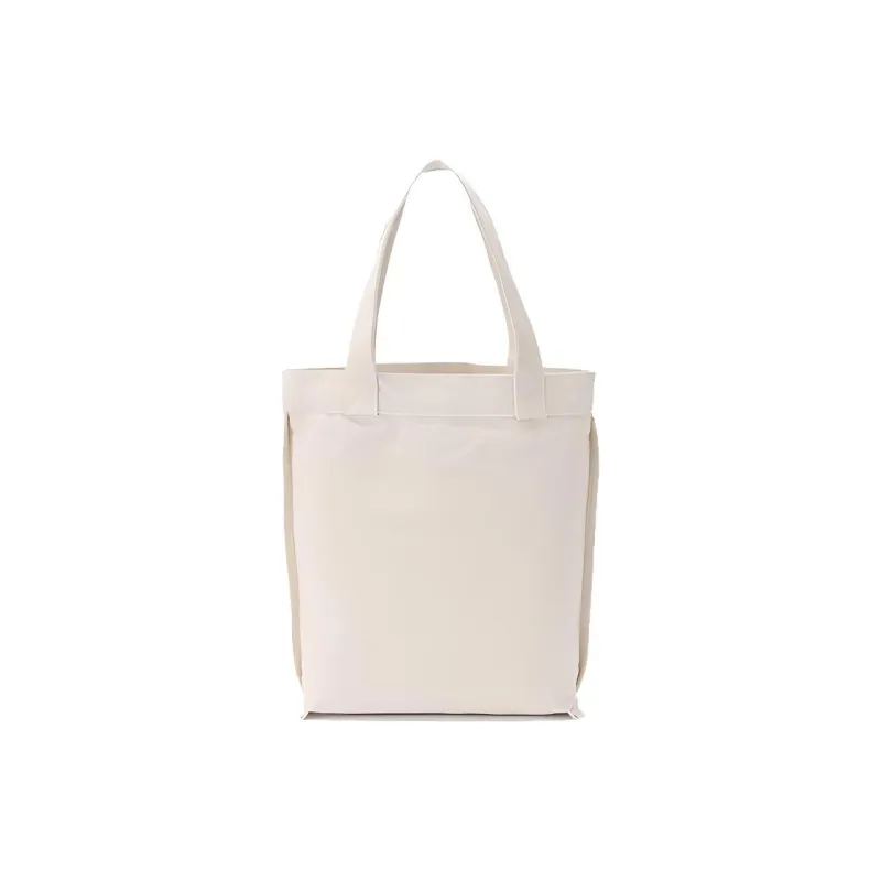 MUJI Cotton Tote Bag Shopping Bag Handbag Shoulder Bag Medium Size Unisex Original/Black-8