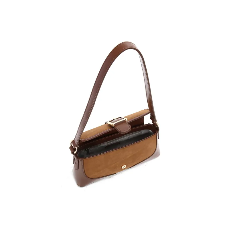 Carit&Koty Polyurethane Shoulder Bag Women's Apricot Brown-11