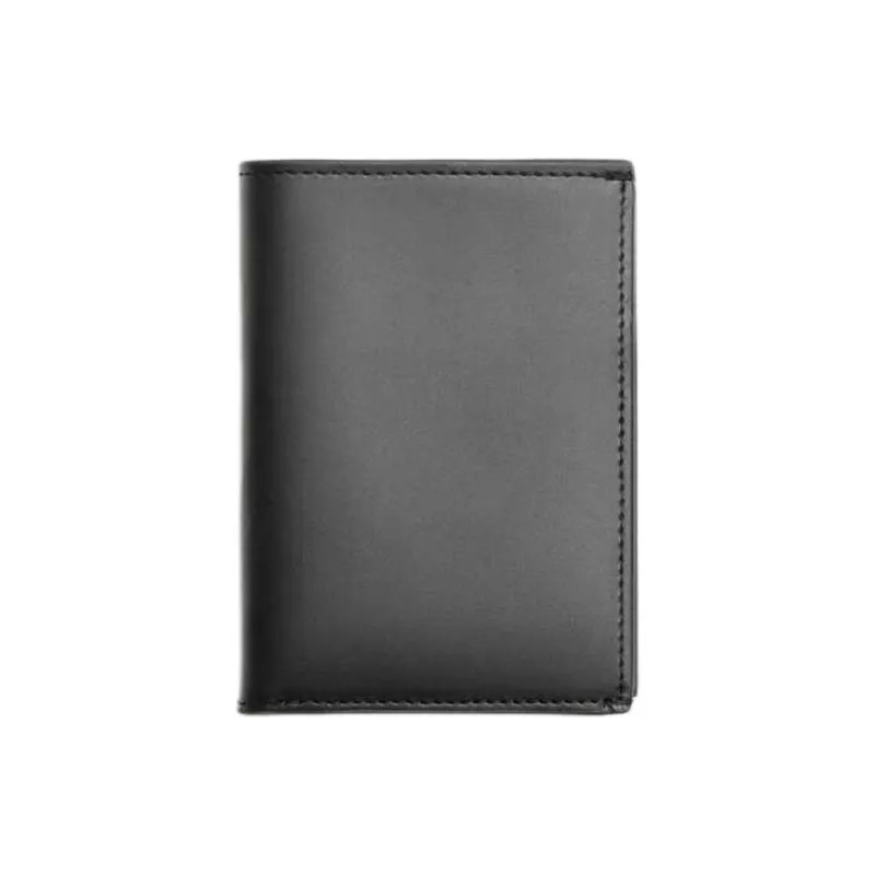 ZARA Cow Leather Wallet Men's Black-0