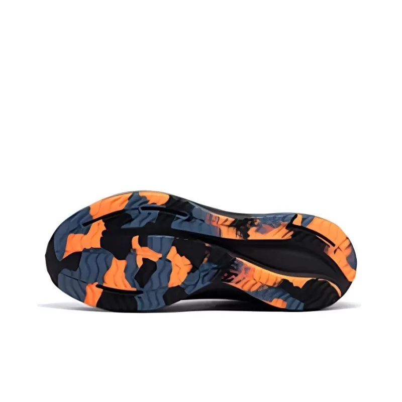 361° Yu Yi Cushioning, Wear Resistant Low Top Running Shoes Men's Black Orange-3