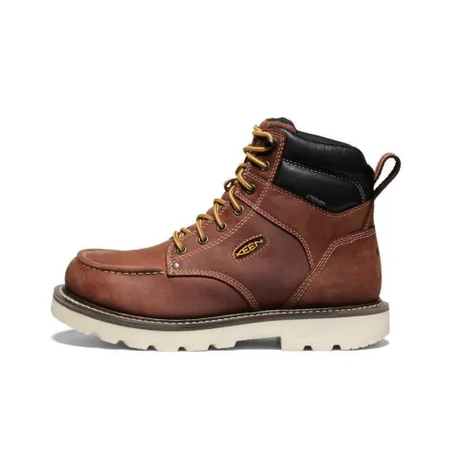 KEEN Ankle Boots Men's Red Brown