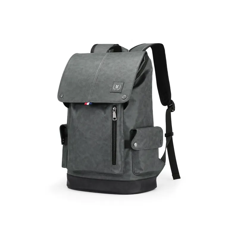 MashaLanti PVC Commute Backpack Travel Bag Backpack Regular Men's Black-2