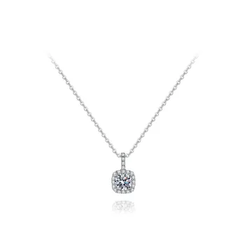 KUMET Zircon Necklaces Women's Same For Couples