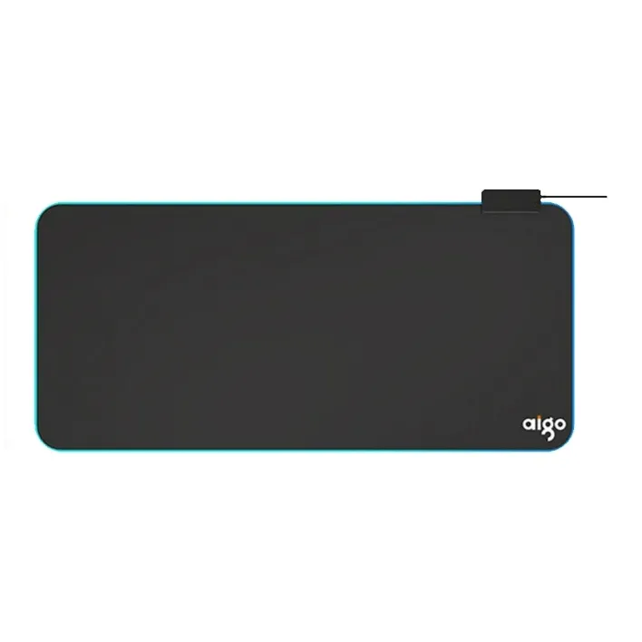 AIGO Good Performance Cloth RGB Glow USB 3.0*3+Type C 3.0*1 Mouse Pads-0
