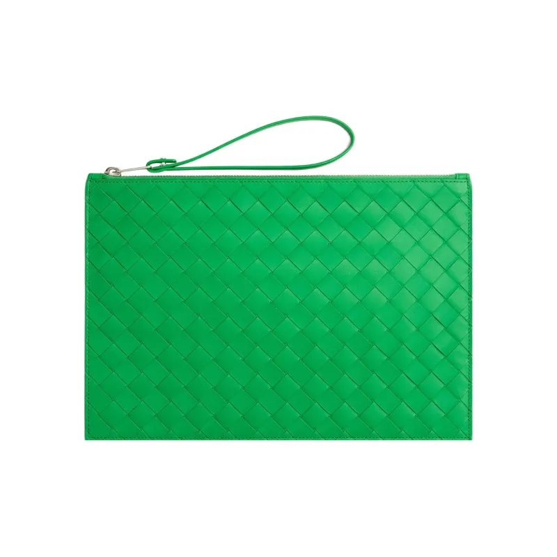 Bottega Veneta Large Intrecciato Pouch-0