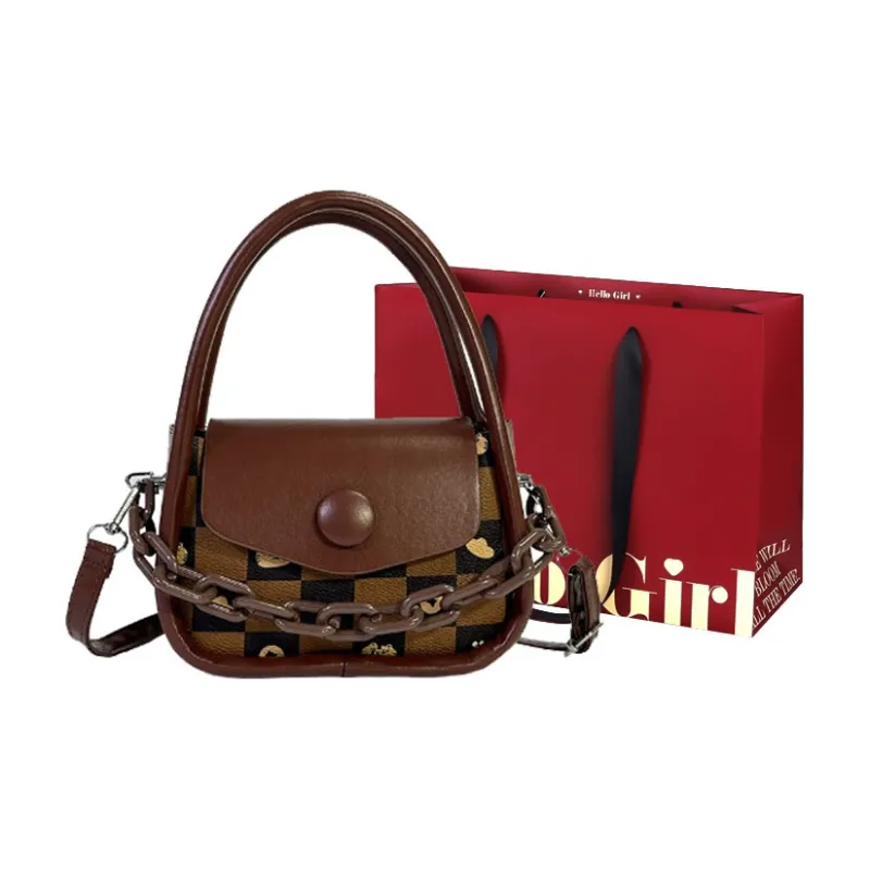 GOX PU One Shoulder Handbag Regular Women's Ecru/Black/Purple/Coffee/Green/Pink-20