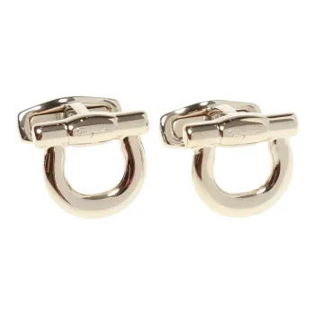 Ferragamo Logo Engraved Cuff Links