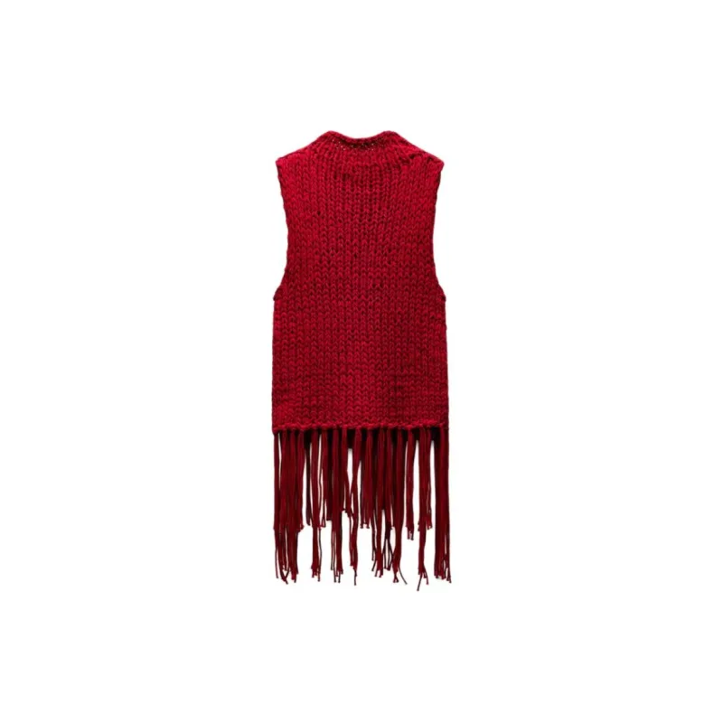 Ao Yes X ZARA AO YES Collaboration Knitwear Women's Red-1