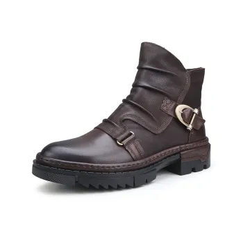 Ruomini Ankle Boots Men Brown, Black