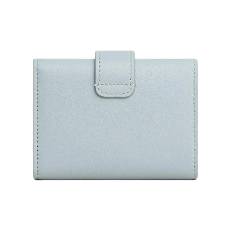 CELINE Calfskin Wallet Unisex Ice Blue-2