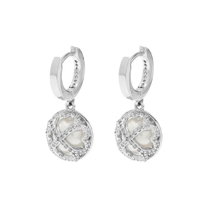 Kate Spade Something Sparkly Spade Huggies Earrings-1
