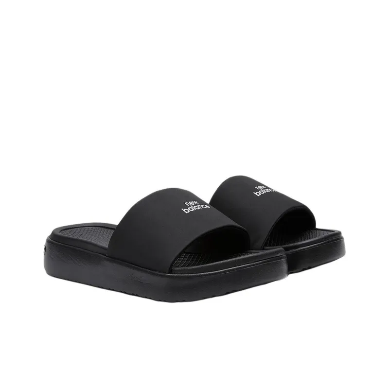 New Balance New Balance Korea Slip Resistant Abrasion Resistant Slide Slippers Unisex Black-1