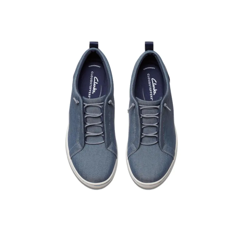 Clarks Breeze Sky Lace Slip-Resistant Low-Top Casual Shoes Unisex Blue-3